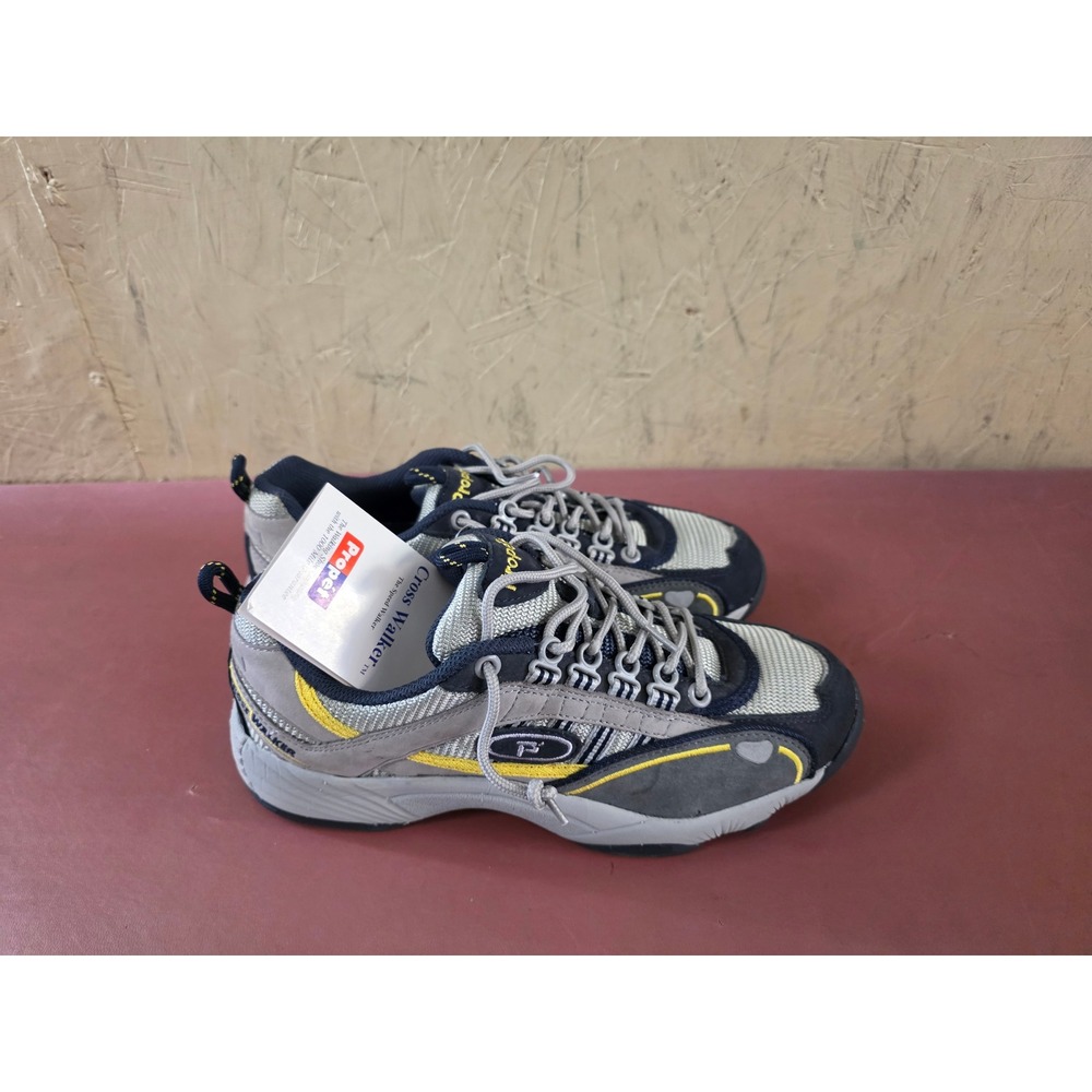 Propet Cross Walker W9702 Grey Nubuck Mesh Walking Shoes Womens 8.5 M NEW